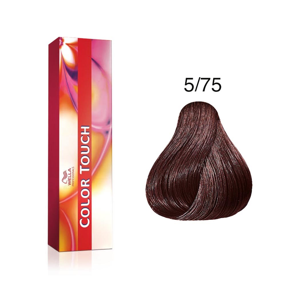 wella professionals, color touch, ammonia free, semi permanent hair dye, 5/75 light chestnut brown mahogany, 60 ml wella professionals, color touch, ammonia free, semi permanent hair dye, 5/75 light chestnut brown mahogany, 60 ml