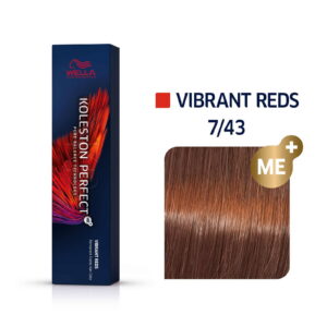 wella professionals, color touch, ammonia free, semi permanent hair dye, 7/43 vibrant reds, 60 ml