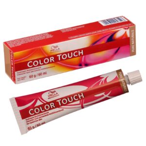 wella professionals, color touch, ammonia free, semi permanent hair dye, 7/71 medium blonde ash chestnut, 60 ml