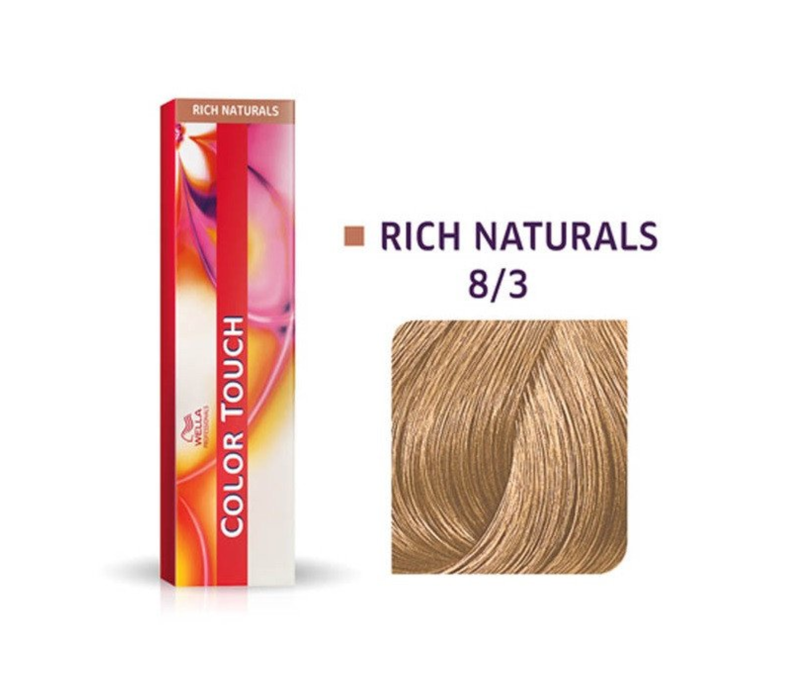 wella professionals, color touch, ammonia free, semi permanent hair dye, 8/3 golden light blonde, 60 ml wella professionals, color touch, ammonia free, semi permanent hair dye, 8/3 golden light blonde, 60 ml