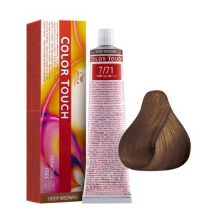 wella professionals, color touch, ammonia free, semi permanent hair dye, 7/71 , 60 ml