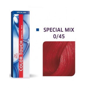 wella professionals, color touch special mix, ammonia free, semi permanent hair dye, 0/45 red mahogany, 60 ml