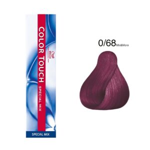 wella professionals, color touch special mix, ammonia free, semi permanent hair dye, 0/68 violet blue, 60 ml