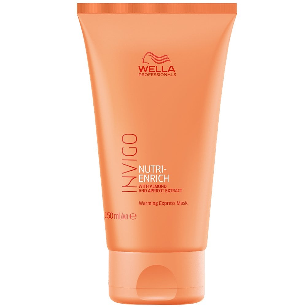 wella professionals, invigo nutri enrich, almond and apricot extract, hair treatment cream mask, for shine & softness, 150 ml wella professionals, invigo nutri enrich, almond and apricot extract, hair treatment cream mask, for shine & softness, 150 ml