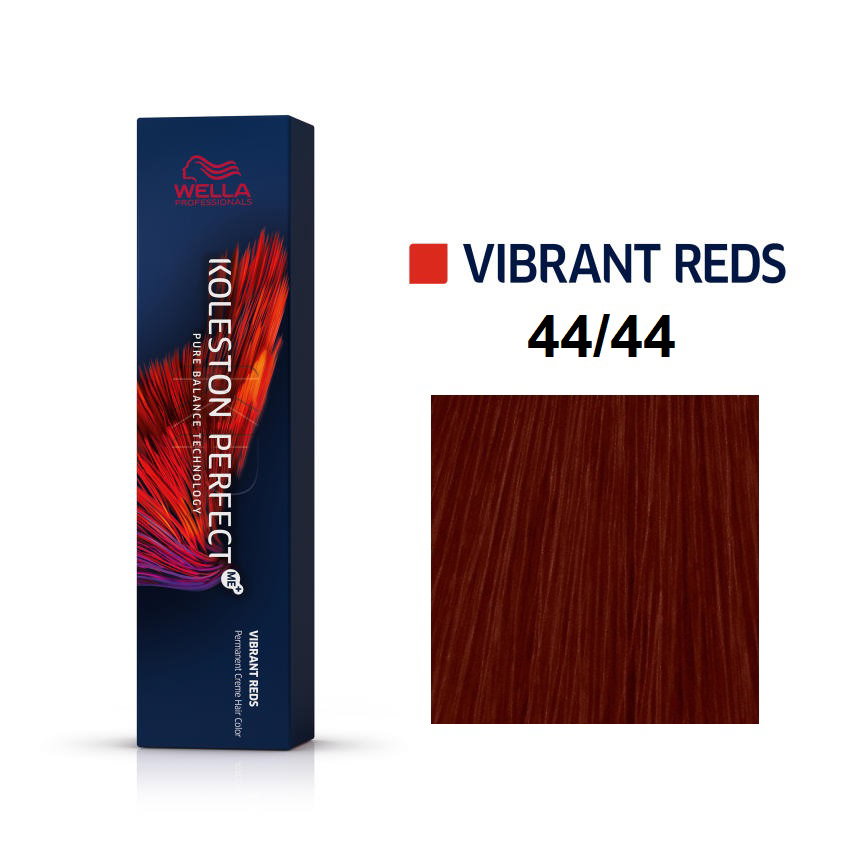 wella professionals, koleston perfect me+, permanent hair dye, 44/44 medium intense red brown, 60 ml wella professionals, koleston perfect me+, permanent hair dye, 44/44 medium intense red brown, 60 ml