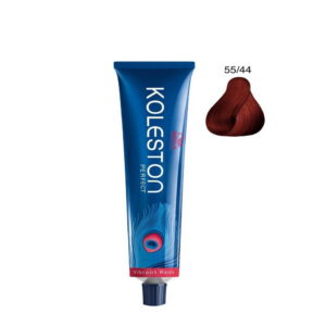 wella professionals, koleston perfect me+, permanent hair dye, 55/44 intense light brown red red, 60 ml