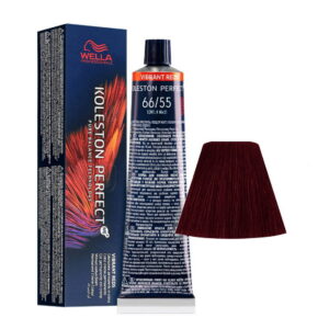 wella professionals, koleston perfect me+, permanent hair dye, 66/55 intense dark blonde mahon, 60 ml