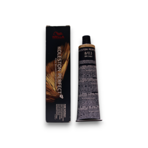 wella professionals, koleston perfect me+, permanent hair dye, 8/03 light blond natural golden, 60 ml