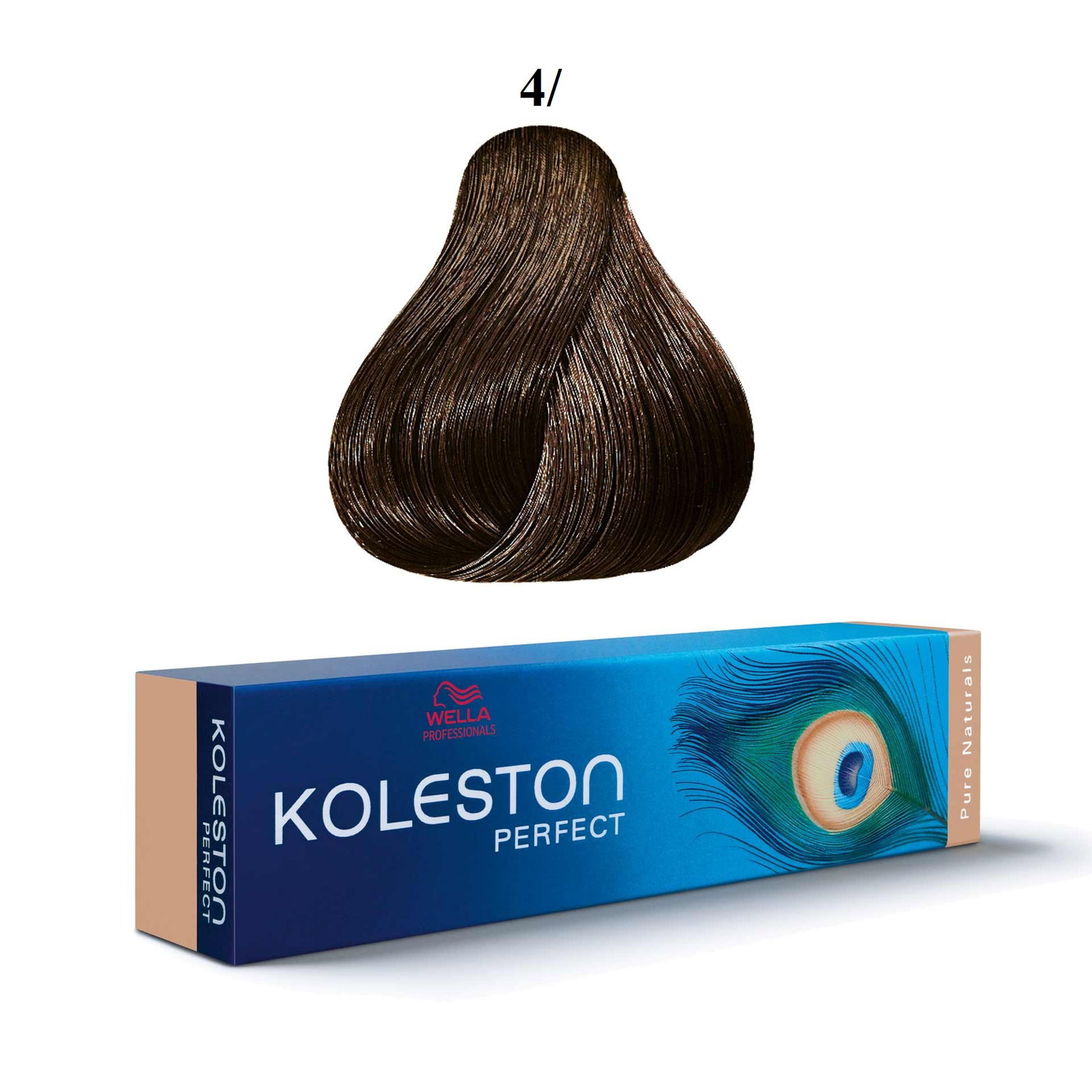 wella professionals, koleston perfect, permanent hair dye, 4/ medium brown, 60 ml wella professionals, koleston perfect, permanent hair dye, 4/ medium brown, 60 ml
