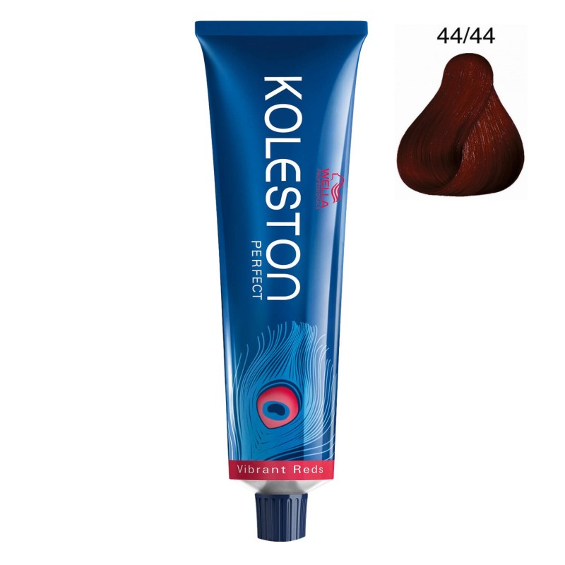 wella professionals, koleston perfect, permanent hair dye, 44/44 medium intense red brown, 60 ml wella professionals, koleston perfect, permanent hair dye, 44/44 medium intense red brown, 60 ml