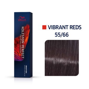 wella professionals, koleston perfect, permanent hair dye, 55/66 light chestnut deep violet intense, 60 ml