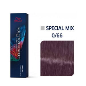 wella professionals, koleston perfect special mix me+, permanent hair dye, 0/66 intense violet, 60 ml