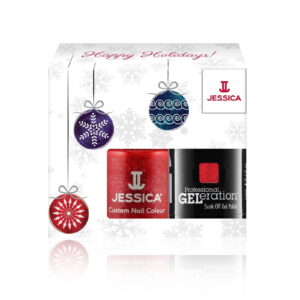 winter set jessica: professional geleration, semi permanent nail polish, hearts on fire, 15 ml + custom colors, nail polish, hearts on fire, 14.8 ml