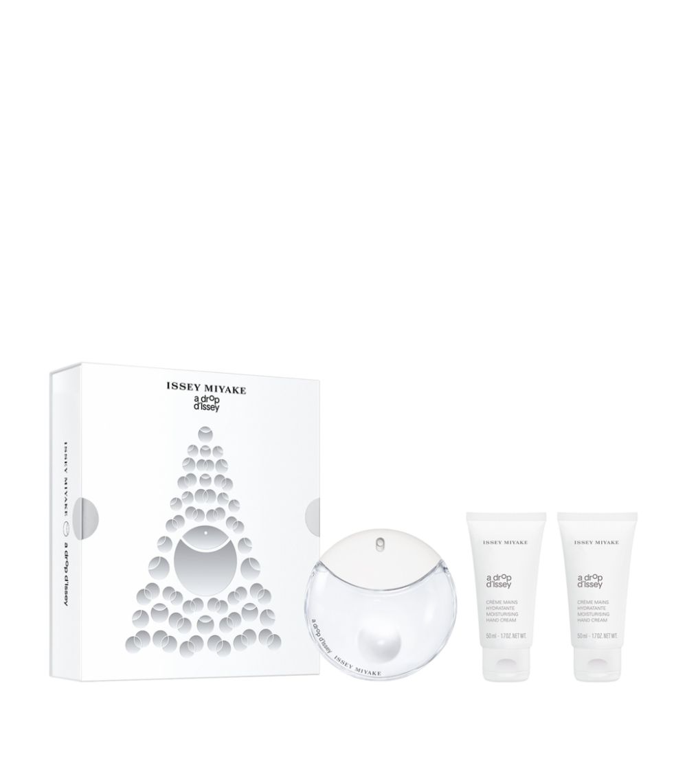 xmas 2023 set issey miyake: a drop d'issey, hydrating, hand cream, 2 pcs, 50 ml + a drop d'issey, eau de parfum, for women, 50 ml xmas 2023 set issey miyake: a drop d'issey, hydrating, hand cream, 2 pcs, 50 ml + a drop d'issey, eau de parfum, for women, 50 ml
