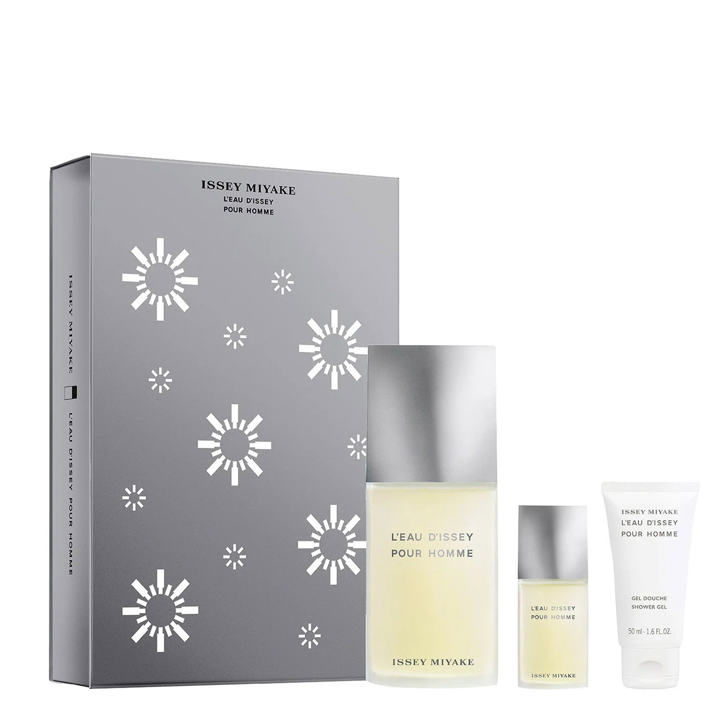 xmas 2023 set issey miyake: l'eau d'issey pour homme, eau de toilette, for men, 125 ml + l'eau d'issey pour homme, eau de toilette, for men, 15 ml *miniature + l'eau d'issey, moisturizing, shower gel, for all skin types, 50 ml xmas 2023 set issey miyake: l'eau d'issey pour homme, eau de toilette, for men, 125 ml + l'eau d'issey pour homme, eau de toilette, for men, 15 ml *miniature + l'eau d'issey, moisturizing, shower gel, for all skin types, 50 ml